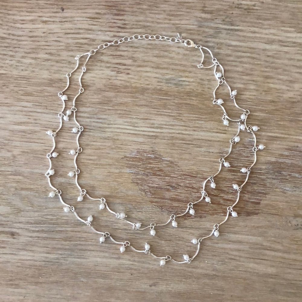 Pearl and Silver Necklace